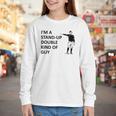 Baseball Pun Saying I'm a Stand Up Double Type Of Guy Youth Long Sleeve Tee Baseball Pun Saying I'm a Stand Up Double Type Of Guy Youth Long Sleeve Tee