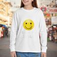 Boobies Make Me Smile Mardi Gras Raglan Baseball Tee Youth Long Sleeve Tee