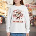 Boys & Women Men Baseball Valentine With Hearts Sporty Love Youth Long Sleeve Tee