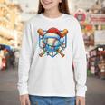 Christmas Baseball Drip For Boys Kids Ice Cream Drip Youth Long Sleeve Tee Christmas Baseball Drip For Boys Kids Ice Cream Drip Youth Long Sleeve Tee