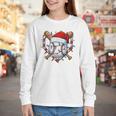 Christmas Baseball Santa Hat For Baseball Players Fans Youth Long Sleeve Tee Christmas Baseball Santa Hat For Baseball Players Fans Youth Long Sleeve Tee