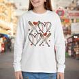 Coquette Bow XOXO Baseball Lover Heart Valentine Game Day Youth Long Sleeve Tee Coquette Bow XOXO Baseball Lover Heart Valentine Game Day Youth Long Sleeve Tee