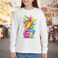 Dabbing Banana 67 Drip Baseball Drip Six Seven Joke Premium Tri-Blend Youth Long Sleeve Tee