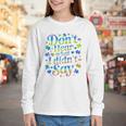 Don’t Hear What I Didn’t Say Autism Awareness Valentine Raglan Baseball Tee Youth Long Sleeve Tee