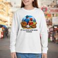 Father Son Baseball Father's Day Youth Long Sleeve Tee