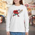 Heart Valentines Day Baseball Men Boys Kids Teens Youth Long Sleeve Tee Heart Valentines Day Baseball Men Boys Kids Teens Youth Long Sleeve Tee