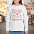 Ho Ho Homerun Baseball Ugly Christmas Sweater Party Hitter Youth Long Sleeve Tee Ho Ho Homerun Baseball Ugly Christmas Sweater Party Hitter Youth Long Sleeve Tee