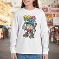 Ice Cream Drip Baseball Party 100 Days Of School Teacher Youth Long Sleeve Tee Ice Cream Drip Baseball Party 100 Days Of School Teacher Youth Long Sleeve Tee