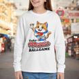 Take Meowt To The Ball Game Tee Slugger Cat Baseball Youth Long Sleeve Tee