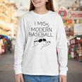 I Miss Modern Baseball Vintage Baseball Meme Tee Youth Long Sleeve Tee
