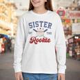 Sister Of Rookie 1st Birthday Baseball Boy Family Matching Youth Long Sleeve Tee Sister Of Rookie 1st Birthday Baseball Boy Family Matching Youth Long Sleeve Tee