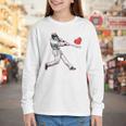 Valentines Baseball Batter Heart Player Silhouette Premium Tri-Blend Youth Long Sleeve Tee Valentines Baseball Batter Heart Player Silhouette Premium Tri-Blend Youth Long Sleeve Tee