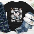 100 Days Of School Baseball Bat 100th Day Of School Youth Long Sleeve Tee