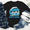 100 Days Of School Baseball Drip Ice Cream Kid Boy 100th Day Youth Long Sleeve Tee