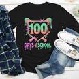 100 Days Of School Baseball Ice Cream Drip 100th Day Player Youth Long Sleeve Tee