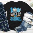 100 Days Of School Baseball Ice Cream Drip Student Kids Boys Youth Long Sleeve Tee