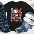 100 Days Of School Cute Bow Baseball Boy Girl Teacher Youth Long Sleeve Tee
