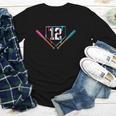 12th Birthday Baseball Ice Cream Drip 12 Years Old Boy Kids Youth Long Sleeve Tee