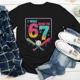 I Was 6 Now Im 7 Ice Cream Drip Baseball For Men Women Kids Youth Long Sleeve Tee