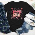 6 7 Melting Number Arrow Baseball Drip Valentine's Day Youth Long Sleeve Tee 6 7 Melting Number Arrow Baseball Drip Valentine's Day Youth Long Sleeve Tee