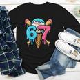 67 Baseball Ice Cream Drip Player Youth Long Sleeve Tee