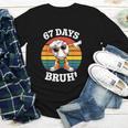 67 Days Of School Bruh Teacher Kids Dabbing Baseball Youth Long Sleeve Tee 67 Days Of School Bruh Teacher Kids Dabbing Baseball Youth Long Sleeve Tee
