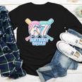 67th Birthday Squad Baseball Ice Cream Drip Birthday Squad Youth Long Sleeve Tee