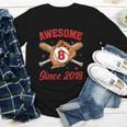 8 Year Old Boys Awesome Since 2018 Baseball Birthday Youth Long Sleeve Tee