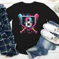 8th Birthday Boys Baseball Ice Cream Drip Boys Baseball Youth Long Sleeve Tee