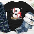 9 Years Old Baseball Birthday Boy 9th Bday Party Youth Long Sleeve Tee