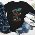 Backstop Catcher Baseball Graphic Youth Long Sleeve Tee