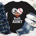 Ball Aunt Heart Football Baseball Hockey Game Day Youth Long Sleeve Tee Ball Aunt Heart Football Baseball Hockey Game Day Youth Long Sleeve Tee