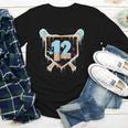 Baseball 12 Year Old Ice Cream Drip 12th Birthday Boys Youth Long Sleeve Tee