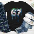 Baseball 67 Six Seven Gen Alpha Meme Blue Drip Boys Youth Long Sleeve Tee