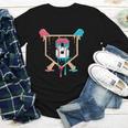 Baseball 8 Year Old Ice Cream Drip 8th Birthday Boys Player Youth Long Sleeve Tee