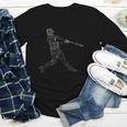 Baseball Batter Line Abstract Geometry Team Player Family Youth Long Sleeve Tee