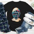 Baseball Catcher Mask Ice Cream Dripping Baseball Boy Youth Youth Long Sleeve Tee