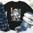 Baseball Character Cartoon Batter Drip Style Women Men Youth Long Sleeve Tee Baseball Character Cartoon Batter Drip Style Women Men Youth Long Sleeve Tee