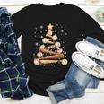 Baseball Christmas Tree Light Xmas Baseball Youth Long Sleeve Tee