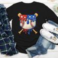 Baseball Drip American Flag Home Plate 4th Of July Patriotic Youth Long Sleeve Tee Baseball Drip American Flag Home Plate 4th Of July Patriotic Youth Long Sleeve Tee
