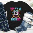 Baseball Drip Bruh It's My 13th Birthday Boy Ice Cream Drip Youth Long Sleeve Tee