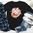 Baseball Drip Ice Cream Coquette Pink Bow Baseball Player Youth Long Sleeve Tee