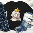 Baseball Drip Ice Cream Crown Melt Graphic Youth Long Sleeve Tee
