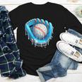 Baseball Drip Ice Cream Glove With Sprinkles Ball Boys Youth Youth Long Sleeve Tee