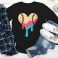 Baseball Drip Melting Ice Cream Baseball Heart Boys Girls Youth Long Sleeve Tee Baseball Drip Melting Ice Cream Baseball Heart Boys Girls Youth Long Sleeve Tee