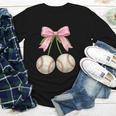 Baseball Girls Women Coquette Pink Bow Baseball Youth Long Sleeve Tee Baseball Girls Women Coquette Pink Bow Baseball Youth Long Sleeve Tee