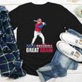 Make Baseball Great Again Donald Trump Baseball Youth Long Sleeve Tee Make Baseball Great Again Donald Trump Baseball Youth Long Sleeve Tee