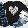 Baseball Heart Drip Valentine's Day Baseball Lover Boys Men Youth Long Sleeve Tee