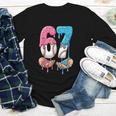 Baseball Ice Cream Drip 67 Hands Six Seven Boys Youth Long Sleeve Tee