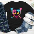 Baseball Ice Cream Drip 67 Meme Six Seven 67th Birthday Youth Long Sleeve Tee